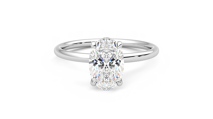 Platinum engagement ring