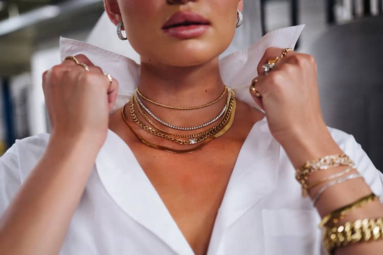 woman wearing different type of jewelry