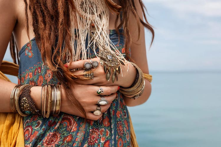 girl with Bohemian Jewelry