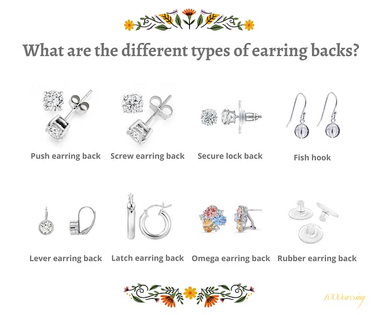 Stud Earring Back Types